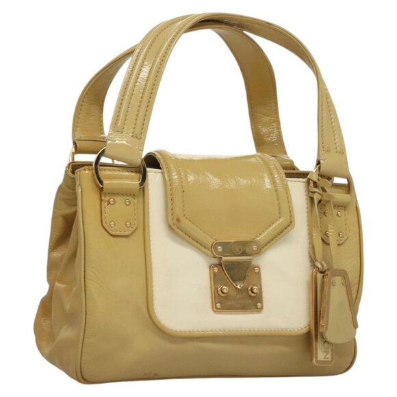 LOUIS VUITTON Cruise line Sac Bicolor Hand Bag Enamel Yellow - Picture 2 of 15